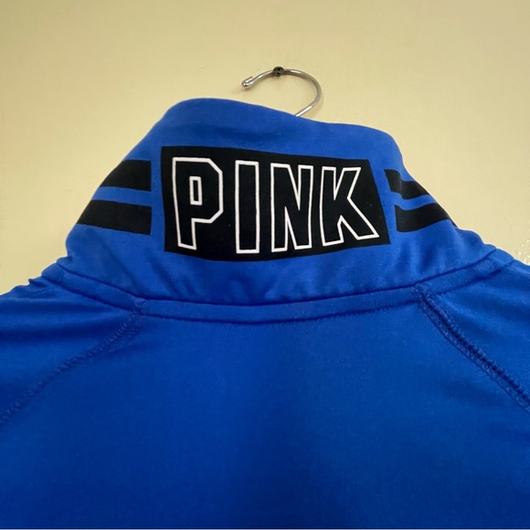 Victoria's Secret PINK "Ultimate" Blue 1/4 Zip Sweatshirt, Size Women XS - Picture 7 of 9